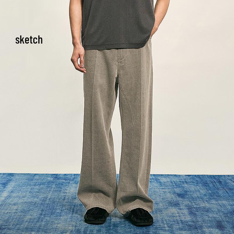 CROQUIS Men's 2025 Autumn Loose Wide-Leg Jeans