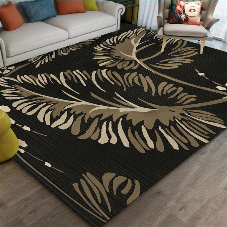 Feather Print Floor Mat Living Room Large Area Anti-Slip Carpet Bedroom Room Bedside Blanket Home Decor