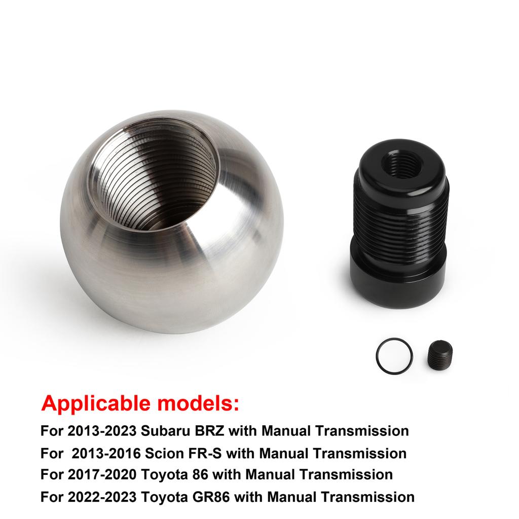 New 6 Speed Stainless Steel Car Gear Shift Knob M12 Aluminum Manual Transmission For Toyota 86 Subaru BRZ Scion FR-S Shift Lever