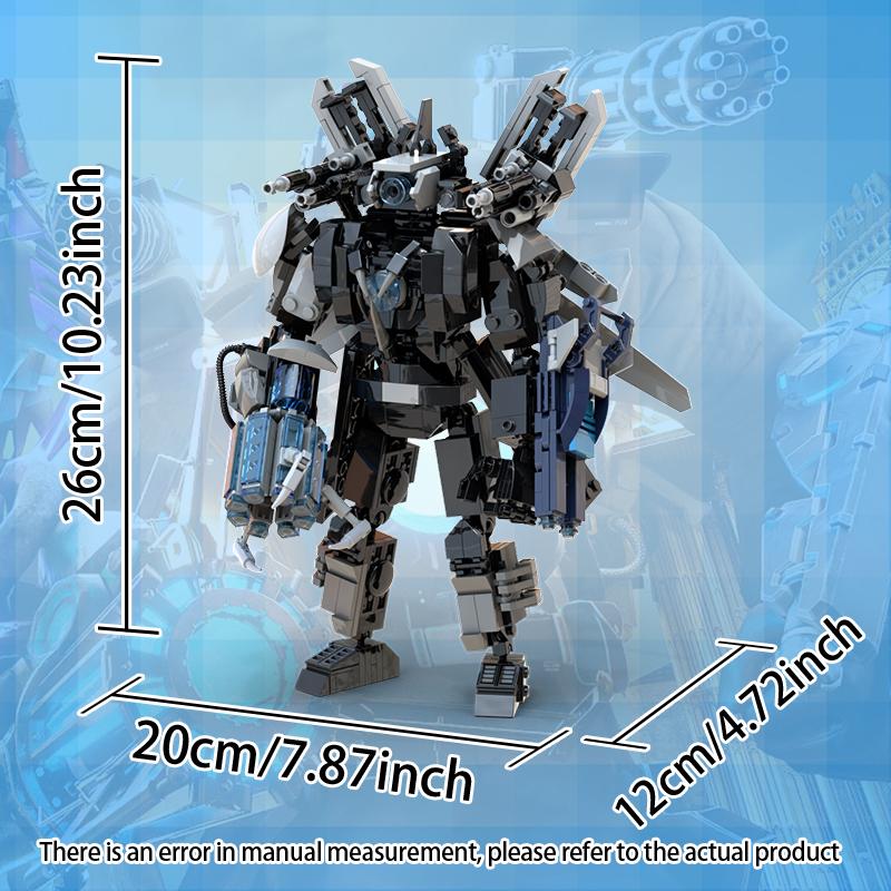 Skibidi Figures Toilet Action Figures Blocks Toys TvMan Cameraman Titan  Assembly Bricks Toys for Kids Christmas Easter Gift