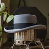 Ribbon Decorative Wool Hat Pork Pie Felt Hat