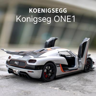 Nuovo 1: 24 K Ö Niger Ornamento da collezione con suono, luce e funzione di feedback, giocattolo auto sportiva in lega regalo per ragazzi