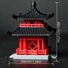 Chinese Pagoda Statue Ancient Building Model Japanese Pavilion Decoration Miniature Rockery Aquarium Bonsai Ornament