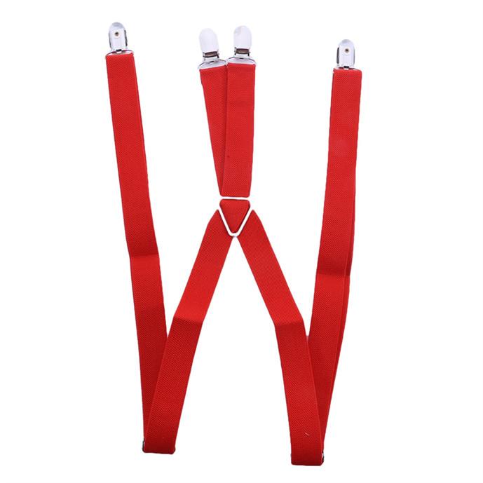 

4 затискачі одноколірні ремені затискач чоловічі брючні ремінці жіночі підтяжки ремінці танцювальні брючні ремінці червоний
