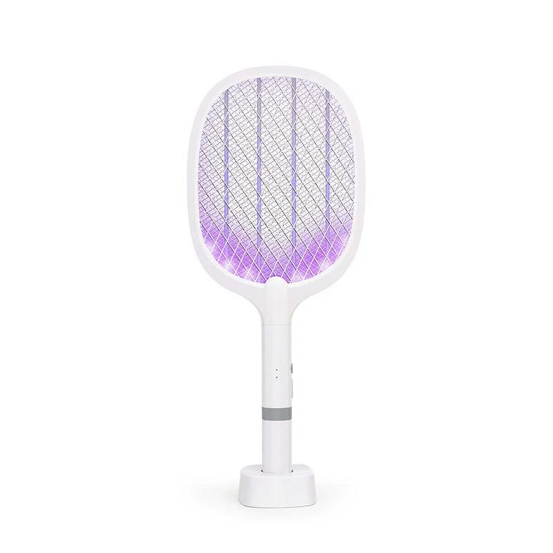 

Raqueta eléctrica recargable para mosquitos 2 en 1 matamoscas potente para el hogar