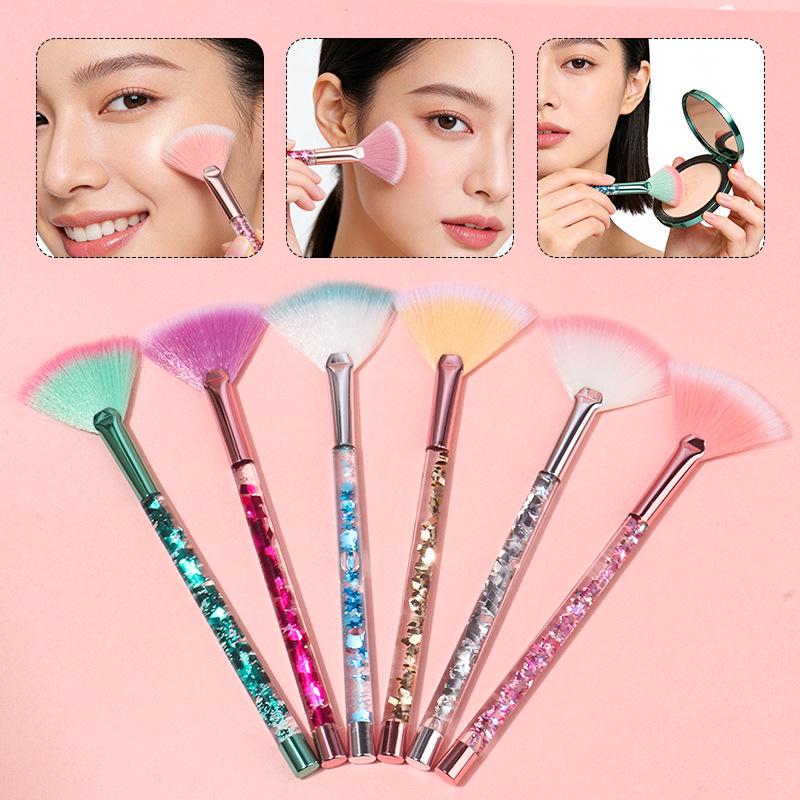 Crystal Sand Makeup Brush Set: Concealer & Eyeshadow Brushes