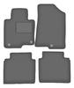 Velour Graphite Car Mats For: Kia Optima IV SW Station Wagon (2015-)