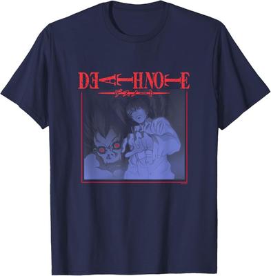 Camiseta de Anime Death Note Light y Ryuk con Logo