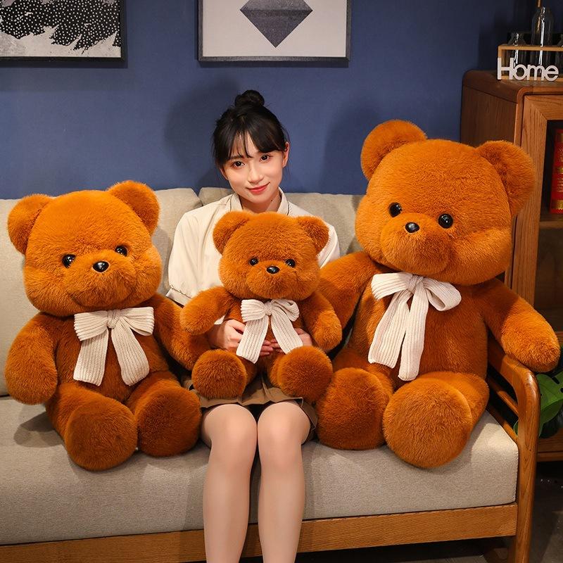 Soft big bear teddy bear doll plush toy hug bear doll children's company soothing doll