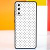 For Samsung Galaxy S10e S22 Ultra 5G S8 S21 Plus S10 S7 S9 S20 FE 2022 Phone Case Black and White Polka Dot Silicone Fundas