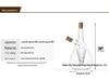 Sealed Irregular High Borosilicate Glass Oil and Vinegar Cruet Bottle