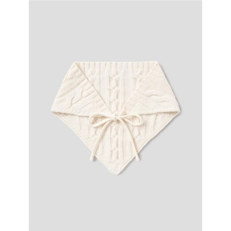 8seconds Cable Triangle Bonnet Muffler Ivory (195984WY10)