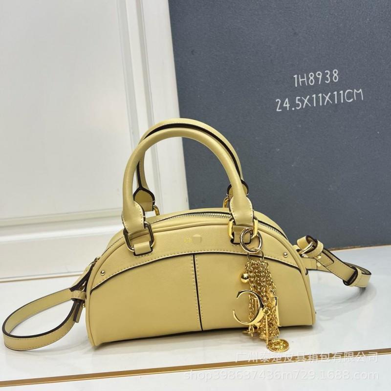 

Original Order Quality Portable Cross-body Bag Women s Light Luxury Chain High-end Shoulder Fashionable All-matching True 24.5X11X11CM покинуть белый