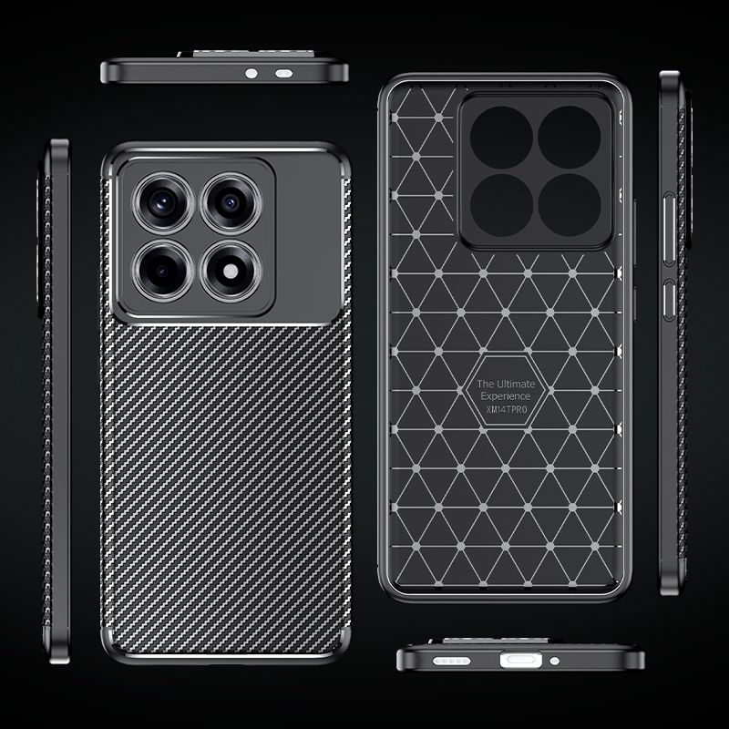 Mi 14T Pro Beetle Carbon Fiber TPU Soft Case Mobile Phone Case Xiaomi 14T Pro Protective Case