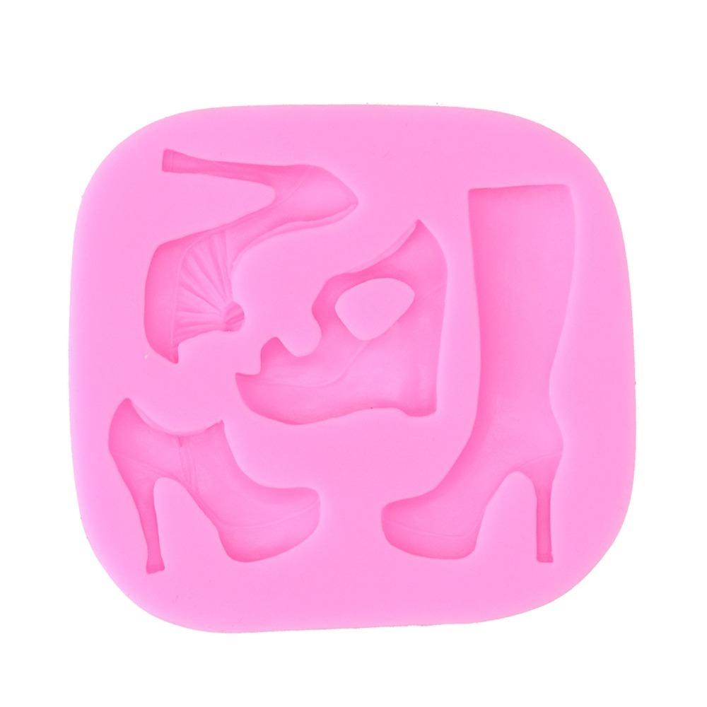 Silicone High Heel Shoe Silicone Mold Heat Resistant Chocolate Mold  Cupcake Topper