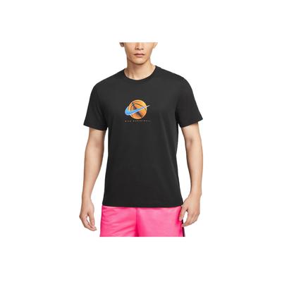 Dri-Fit Wygodna Stylowa Dopasowana Wszechstronna Koszulka z Krótkim Rękawem Męska Top Czarna HJ3465-010