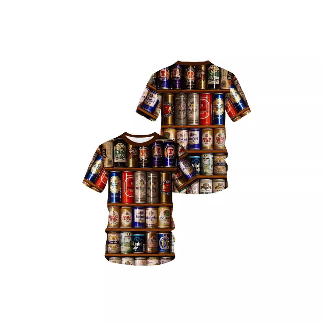 

Летние забавные повседневные мужские футболки с 3D принтом, модная спортивная одежда с круглым вырезом и короткими рукавами, уличная одежда, топы большого размера 2XL