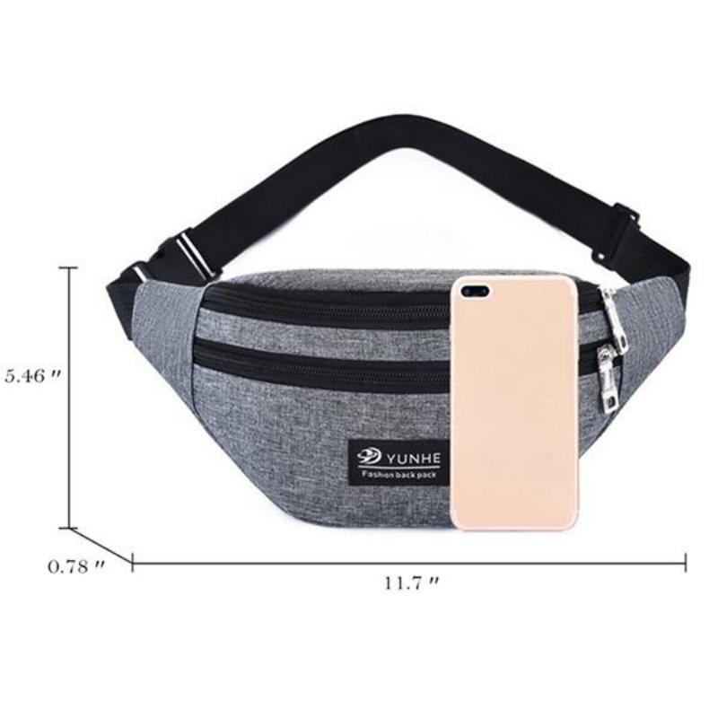 Men Casual Large Capacity Outdoor Travel Hip Purse Sports Shoulder Multifunction Wallet Bag