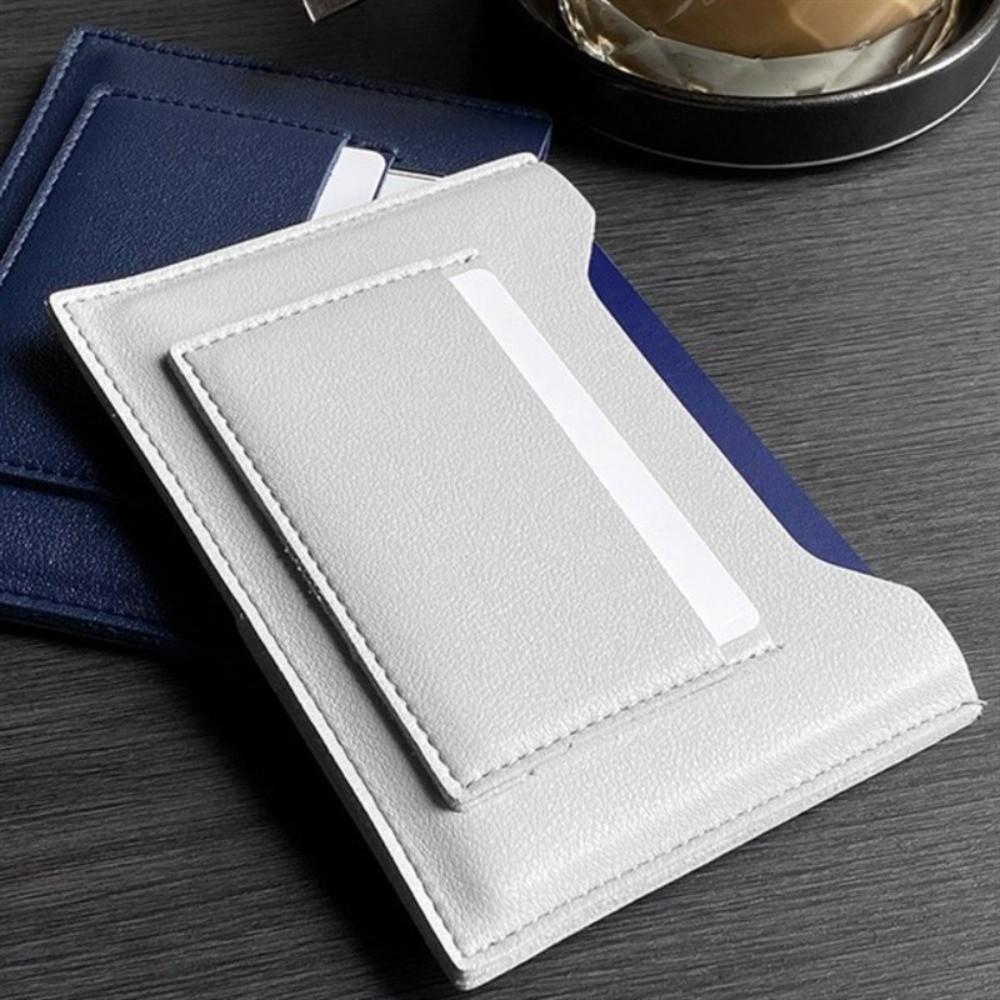 Multifunctional Passport Cover Solid Color Ticket Folder Simple Card Holder Male
