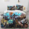 A-Apex Legends Game Gamer Cartoon Dekbed Beddengoed Set Dekbedovertrek Bed Set Dekbedovertrek Kussensloopking Queen Size Beddengoed Set