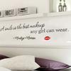 Naklejka ścienna Marilyn Monroe Pvc Wodoodporna Dekoracja z Motywującym Frazesem do Salonu