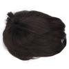 Men Hair Piece Soft Replacement Realistic Fashionable Black Toupee for Gentlemen 6.3 X 7.1in