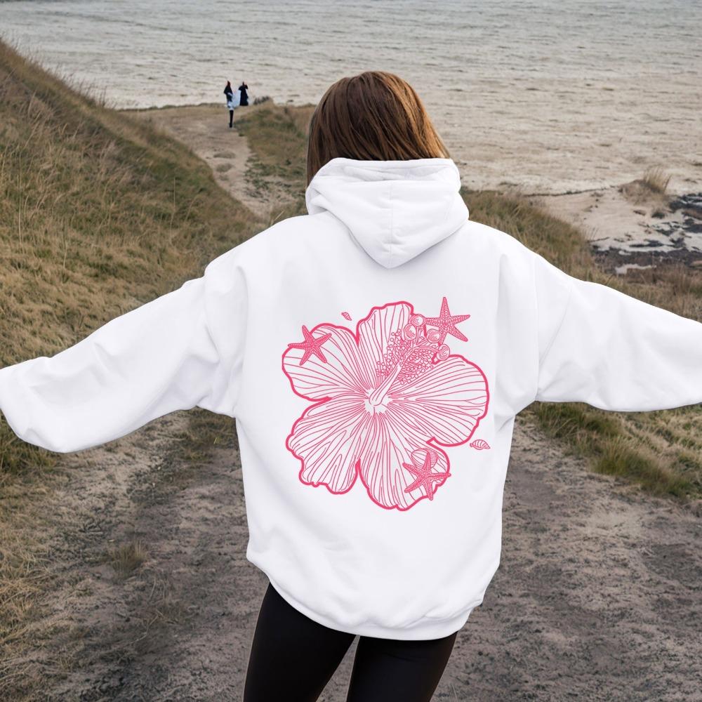 Übergröße Hoodie Damen Hoodie Kapuzensweatshirt Lässig Langarm Pullover Locker Herbst Sweatshirt Scuba Halber Reißverschluss