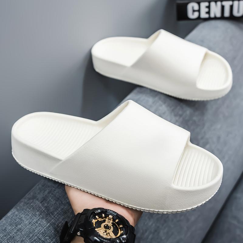 Soft Slippers Couples Home Outdoor Slipper Summer Women Bedroom Thick Bottom Shoes Beach Sandals Men Flip Flops Shower Shoes