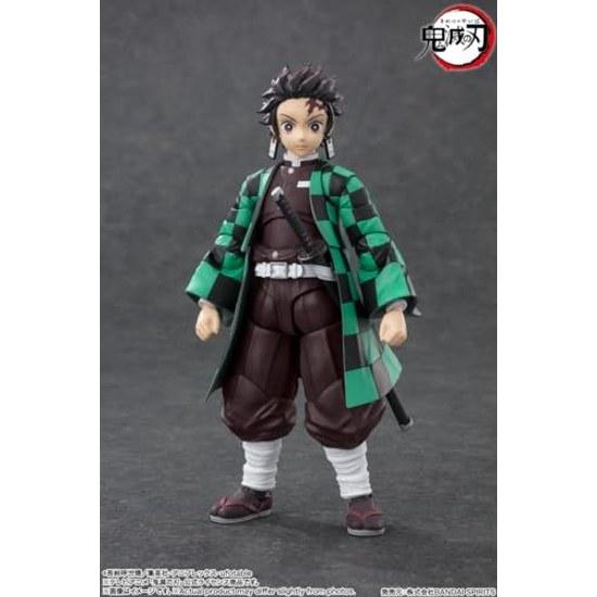 TAMASHII NATIONS S.H. Figuarts Demon Slayer Tanjiro Kamado Approximately 140mm PVC ABS Painted Movable Figure 6-Inch Action -