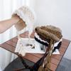 Internet Celebrity Fashion Retro Crochet Plush Woven Fur Hat Women Autumn and Winter Flowers Outdoor Photo Travel Hat