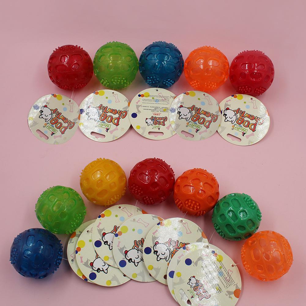 Isırmaya Dayanıklı TPR Köpek Oyuncağı: Diş Temizliği için Sesli İnteraktif Diş Kaşıma Topu