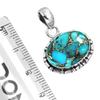 925 Sterling Silver Pendant Women Gemstone Handmade Jewelry Easter Gift Blue Green Purple Copper Turquoise Pearl Lapis Mother Of Pearl Fashion