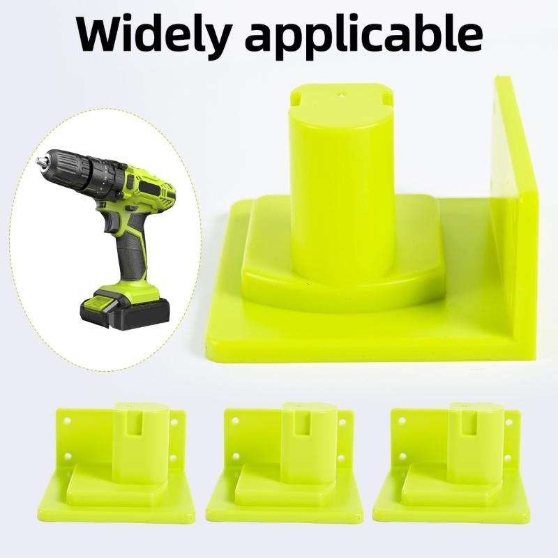 Tool Mount Holder Plastic Wall Mount Electric Tool Compatible Heavy Duty Battery Dock Holder Hanger for 18V Battery