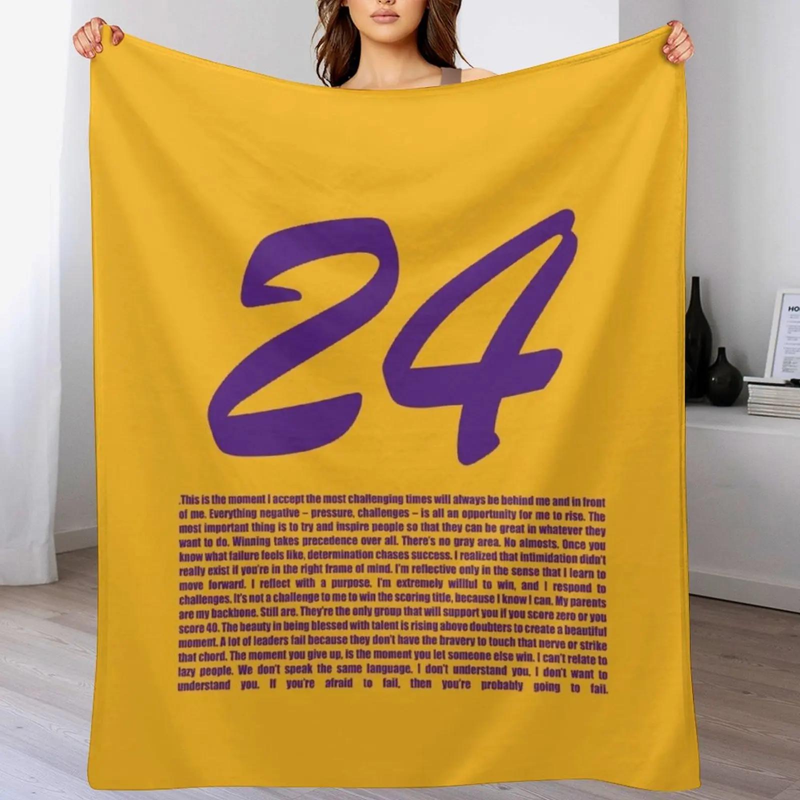 

Quotes 24 purple Throw Blanket Durable Warm Blanket for Daily Home Use 102x76cm(40x30in)