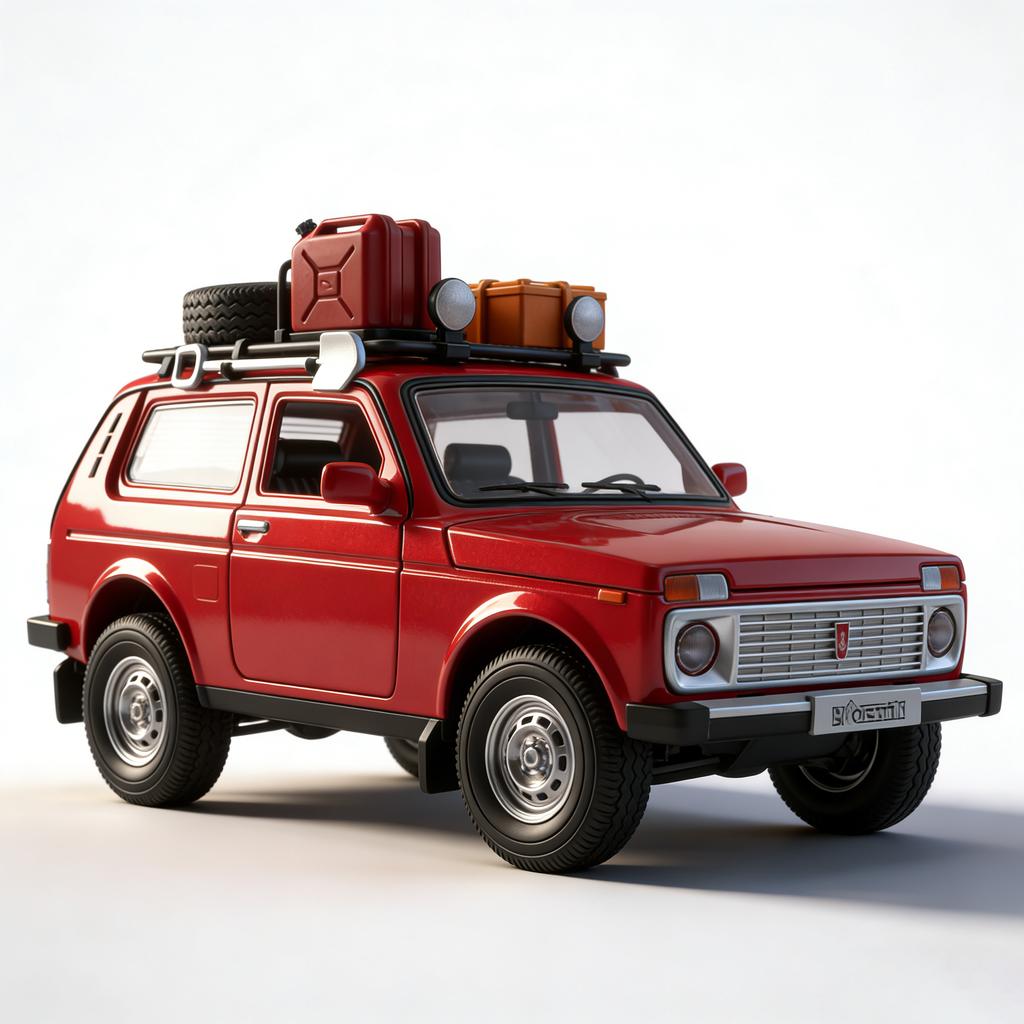 1/24 LADA NIVA Outdoor Edition Alloy Car Model Classic Off-Road Vehicle Toy Suitable for Children Over 3 Years Old Toy Car Gift