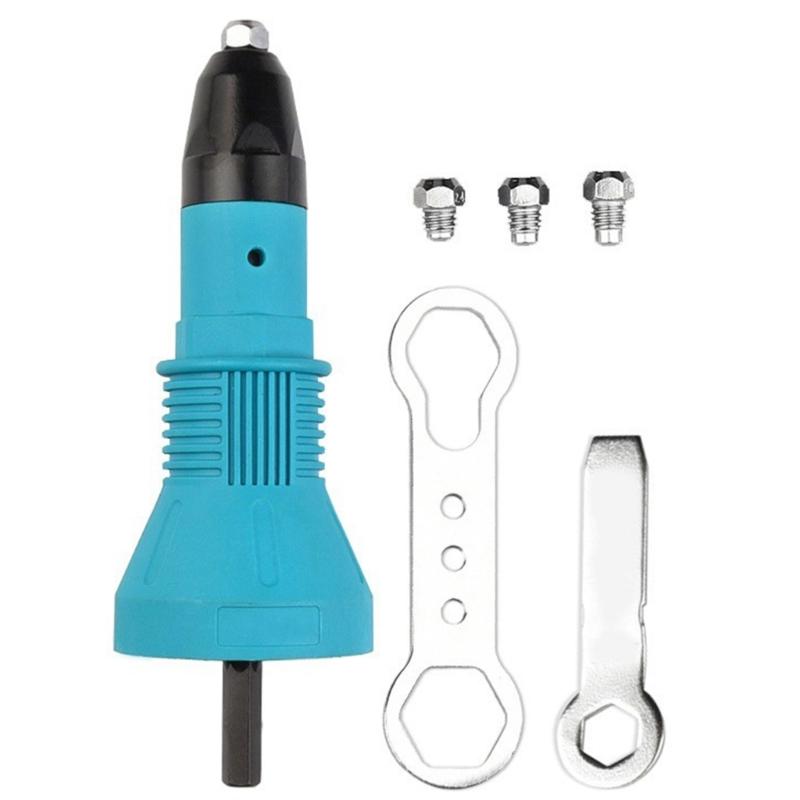 3Pcs Heavy Duty Rivet Guns Conversion Heads Quick Switches Mechanism Rivet Tool Conversion Set For Precisions Work