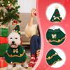 Christmas Dog Costume Cat Outfit Uniform Garment Comfortable Hat with Cloak Pet Clothes for Travel New Year Birthday Boy Girl