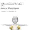 LazyChild Baby Standing Bath Red Beak Duck Bath Table Baby Standing Hands-Free Shower Non-Slip Spine Protector Adjustable