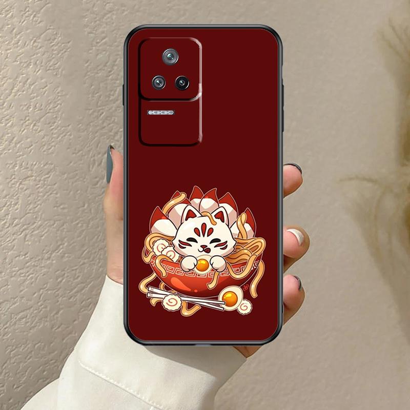Kitsune Fox Japanese Art Case For Xiaomi 13T 14T 15T Pro 14 15 Ultra 17 Pro Max POCO F8 F7 F5 F6 X3 X5 X6 X7 Pro Cover