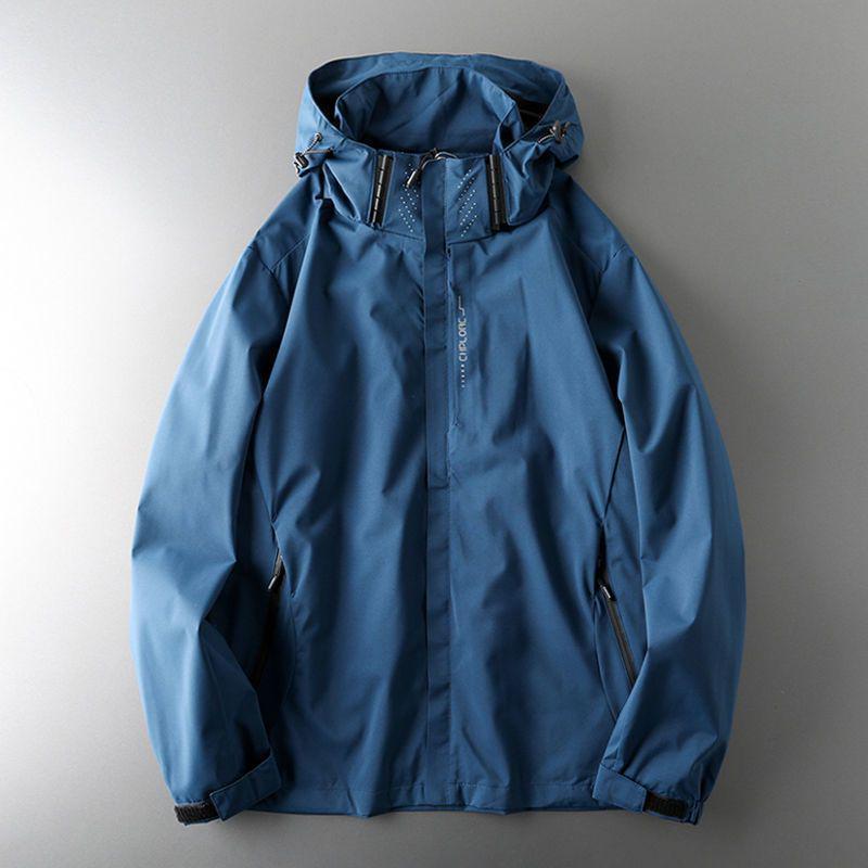 Men's American-Style Windbreaker: Waterproof, Windproof Outdoor Jacket for Spring & Autumn