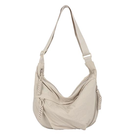 Uformell Hobo-veske Dumpling-veske med justerbar skulderreim Sammenleggbar skulderveske med flere lommer Stor kapasitet Crossbody-veske for daglig bruk Reise Arbeid