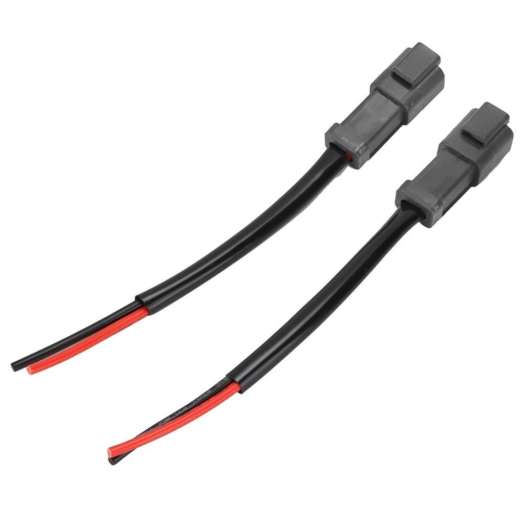 Pair DT Male Socket Harness Retrofit Connectors Wiring Universal for Headlight Fog Lamp 12V‑24V
