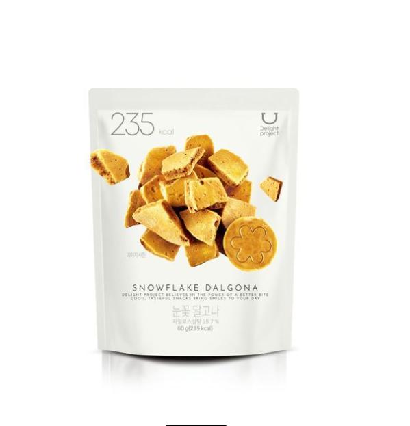 Delight Project Snowflake Dalgona 60g – Traditional Korean Sweet Snack