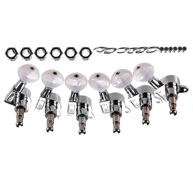 Guitar Tuning Machines 6 Left Guitar Tuning Pegs Machine Heads Tuners String Tuning Peg Tuning Key Pegs Set for Guitar