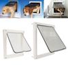 Pet Flap Door Noiseless 2 Way Weather Resistant Interior Exterior Cat Dog Door for Pet Crate Enclosu