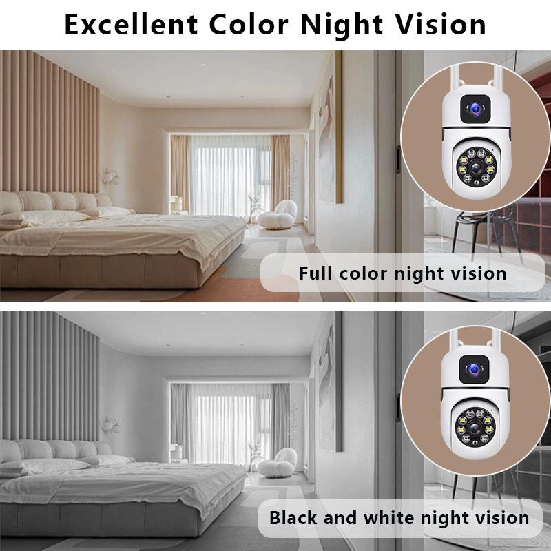 1080P HD Smart Indoor Wi-Fi Camera with Night Vision and Wireless Binocular Monitoring