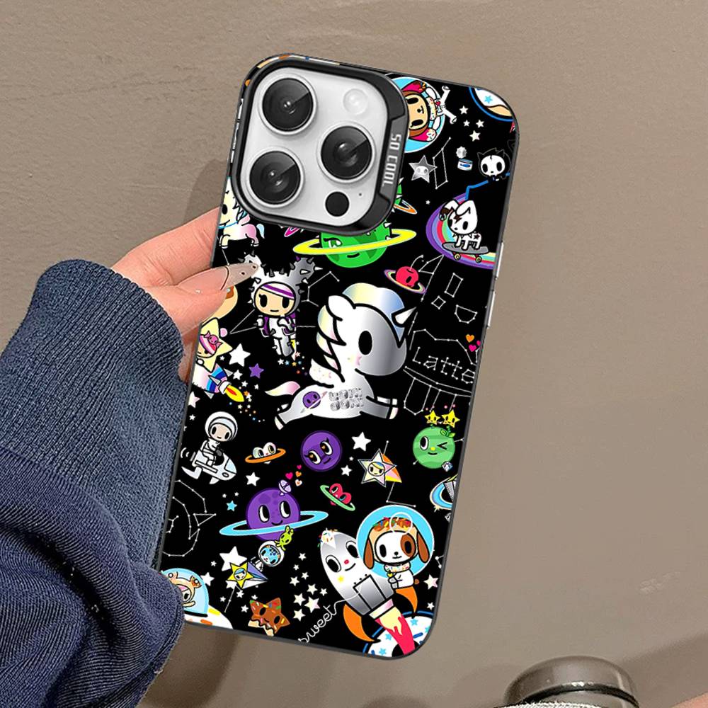 

Japan Cute T-Tokidoki Phone Case For IPhone 16 15 14 13 12 11 Pro Max 17 Plus Colorful Cover iPhone 16pro max
