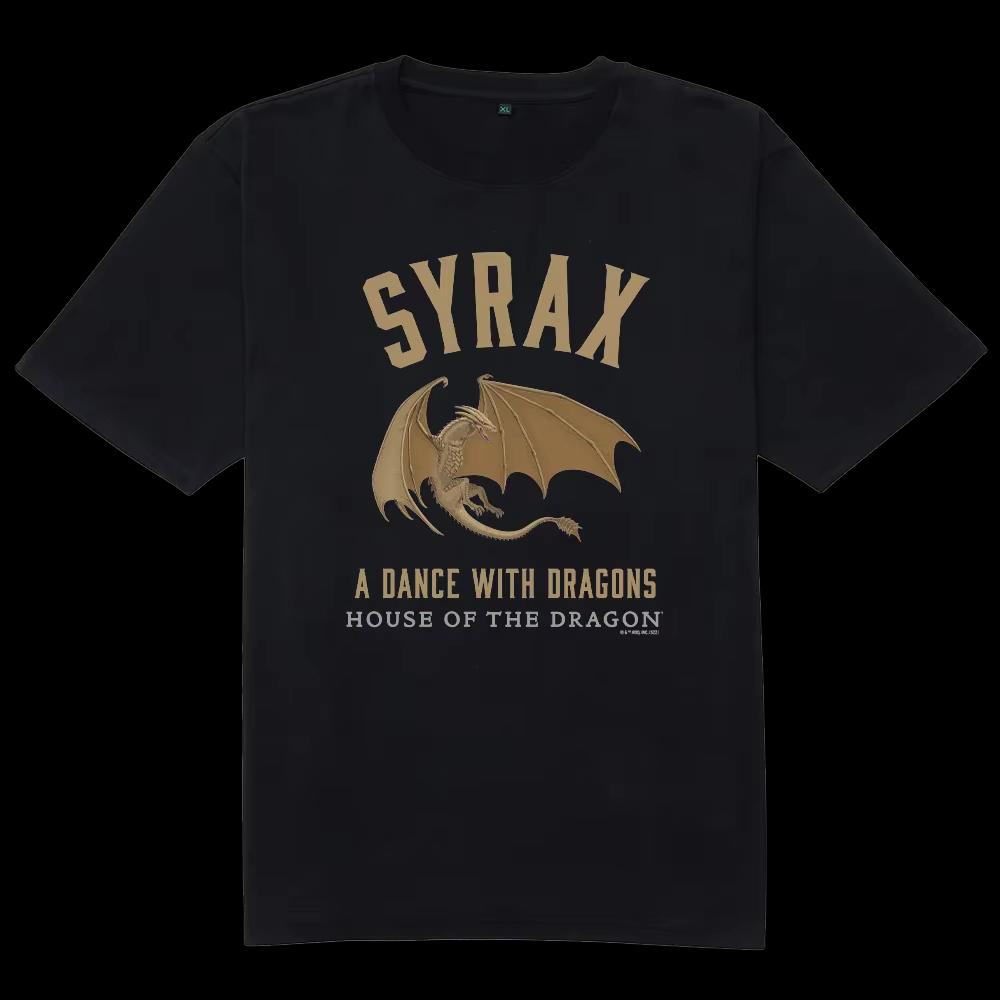 

House of the Dragon Syrax Unisexs Short Sleeve TShirt Spring Fashion Women Unisexs TShirt Childrens Clothing Tee Y2k Women 4XL