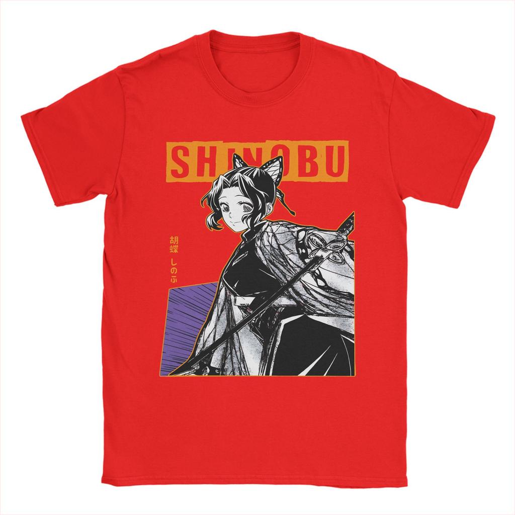 Kochou Shinobu 100% Cotton T Shirt For Couple Summer  Streetwear T-Shirts O-Neck Trending Tee Shirt Oversized Print Tops