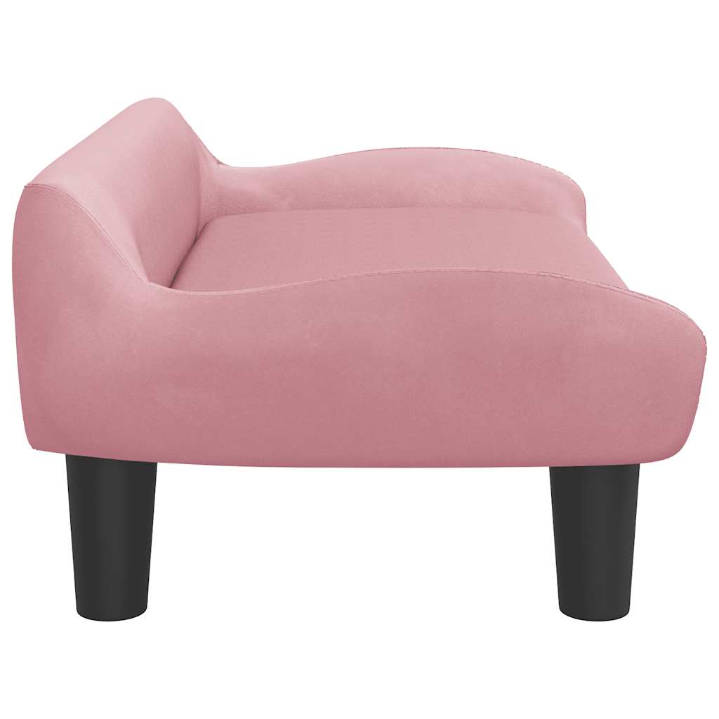 Vidaxl Sofa Dla Dzieci, Różowa, 70X40X24 Cm, Aksamit